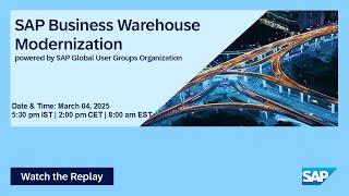 SAP Business Warehouse Modernization I Move to Cloud ERP I 25.03.04