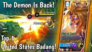 THE DEMON IS BACK! TOP 1 UNITED STATES BADANG! | BADANG GAMEPLAY! | MLBB