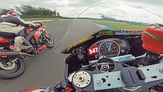 Realistic POV On A Fast R6 | Fighting 1000cc At Hockenheim