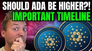 CARDANO - SHOULD ADA PRICE BE HIGHER?!! THE TIMELINE YOU NEED TO KNOW!