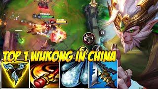 TOP 1 WUKONG IN CHINA WILD RIFT - THE #1 HIGHSET WIN RATE CHAMP