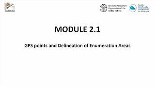 Module 2 1: GPS points and Delineation of Enumeration Areas - Basic