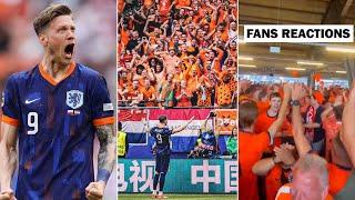 Netherlands Fans Crazy Reactions to Weghorst WINNING GOAL vs Poland | Euro 2024