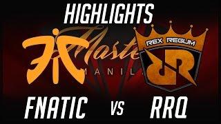 EPIC Fnatic vs Rex Regum QEON Manila Masters SEA Highlights Dota 2 by Time 2 Dota #dota2