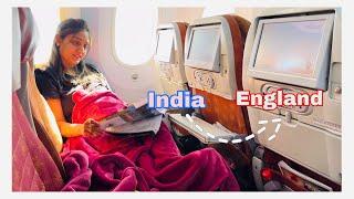 India  to England 󠁧󠁢󠁥󠁮󠁧󠁿 | Indian family vlogs living in London | Heathrow airport #airindia