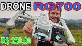 Drone RG700 sem GPS teste externo como Ligar pela primeira vez qualidade da imagem e camera