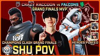 [ Shu POV + Cam ] Grand Finals MVP | Crazy Raccoon vs Team Falcons | Grand Finals | Champions Clash