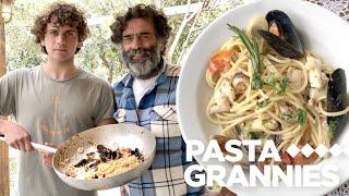 How to make the best spaghetti 'ai frutti di mare' with Guido & son Pietro | Pasta Grannies