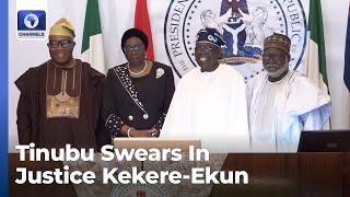 Tinubu Swears In Justice Kekere Ekun In Acting Capacity