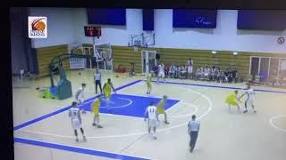 2024 NBA Draft Pick Ariel Hukporti block on Len Schoorman in Germany in 2020