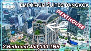 Luxury Bangkok Serviced Apartment Penthouse For Rent Emporium Suites 450,000 THB Monthly