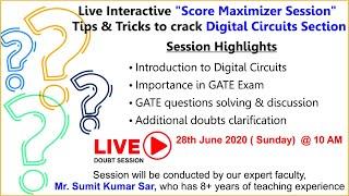 GATEFORUM's Score Maximizer Session - Tips and Tricks to crack Digital Circuits Section