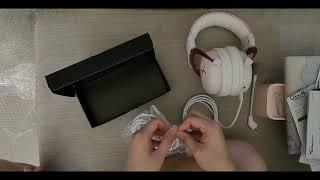 unboxing Pink and white HyperX Cloud II