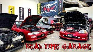 Oldskool Honda Enthusiast Builds DREAM Warehouse in San Diego | REAL TIME GARAGE meet + shop tour