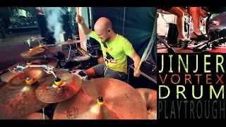 JINJER - Vortex (Live Drum Playthrough Budapest, Hungary)