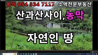 (NO.606) 영천땅 영천부동산 산과산사이 ,농막 자연인땅  매매가 5900만원         땅사모TV