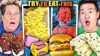 We Try To Eat Processed Foods While Watching How Its Made | Try To Keep Eating