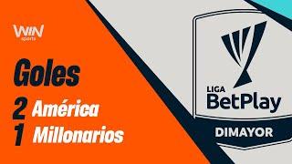 América vs. Millonarios (goles) | Liga BetPlay Dimayor 2024-2 | Fecha 5