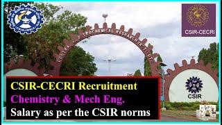 Chemistry Jobs vacancy 2021 Mechanical Engineering Job MSc Chemistry Recruitment CSIR Recruitment