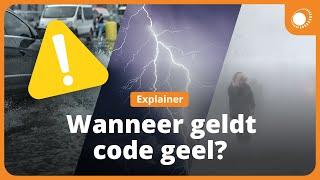 Wanneer is het code geel?