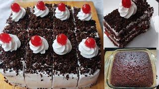 Black Forest Pastry Recipe Without Oven /Black Forest Cake Recipe /shaz Kitchen world Pastry Recipe