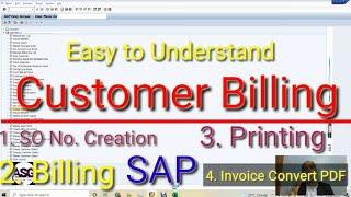 Customer Billing in SAP | How to Invoice Printing | How to Billing | Accounting | PDF invoice | Sap