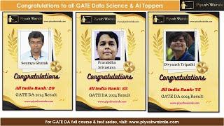 GATE Data Science 2024 Result | Toppers & Cut Off | #gatedatascience #gateda #gatedatascienceandAI