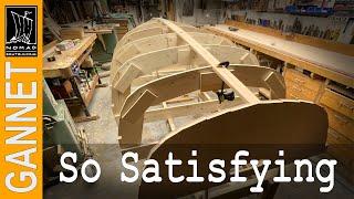 How to set up a boat building jig - Building Gannet - Episode 7