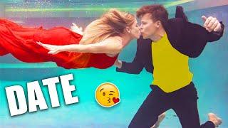 FIRST KISS in UNDERWATER DATE - Rebecca Zamolo