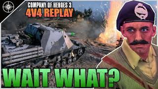 Brummbar the Tank Killer??? | 4V4 Winter Line | Company of Heroes 3 Replays #42