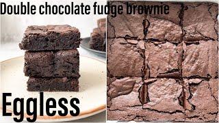 EGGLESS Chocolate Brownies | Perfect Crinkle Top Brownie | Best Eggless Fudgy Brownie | Best Bites