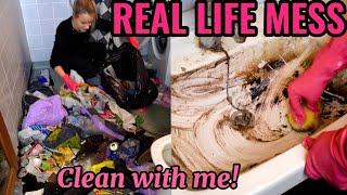 EXTREME ALL DAY CLEAN FOR FREE!  Messy house cleaning motivation 