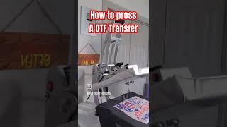 How to Press a DTF Transfer from Atlanta Vinyl #youtubeshorts #dtftransfer