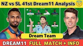 NZ vs SL 41st World Cup Match Prediction,NZ vs SL Dream11 Team, NZ vs SL Dream Team,