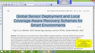 Global Sensor Deployment and Local Coverage-Aware Recovery Schemes for Smart Environments