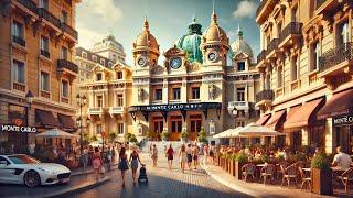 Monte Carlo, MONACO 4K60 HDR - Walking Tour 4K