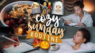 COZY SUNDAY ROUTINE im Herbst - Uni Kram, Spa Day, Essen gehen mit Robin // JustSayEleanor