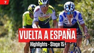 Highlights: 2023 Vuelta a España Stage 15 - Remco Evenepoel Pays To Wiser Rui Costa