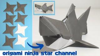 折り紙8 サメ1-1 shark origami