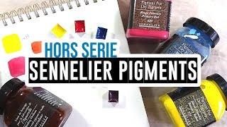 Mixing a primary triad using Sennelier pigments & binder