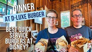 Dinner at D-Luxe Burger (Best Quick Service Burgers at Disney?) | Gluten Free & Food Allergy Review