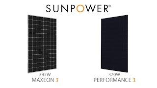SunPower 370W Performance 3 Vs 395W Maxeon 3