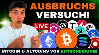  BITCOIN LIVE: JETZT WIRD'S ERNST! GELINGT DER AUSBRUCH? [US TRADING SESSION]