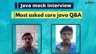 Java mock interview questions and answers | Freshers | Tamil | Java developers