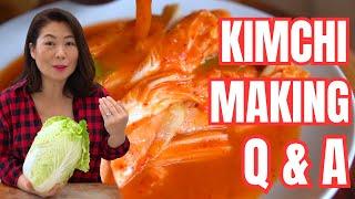 Kimchi Making Questions ANSWERED! YOU NEED TO WATCH THIS Kimchi Making Q & A Tutorial