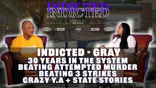 Indicted - Gray - 30 yrs in the System, Beat Attempted Murder +3 Strikes, Crazy Y.A + State Stories