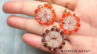 Nbeads.com tutorial crystal beads earrings, beads pendant, making jewelry with bicone