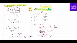 NEET 2023 Electric Potential and Capacitance questions @IIT-JEEandNEET-VenkatsAcademy