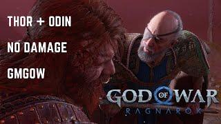 GOW Ragnarok - THOR & ODIN FINAL BOSS (NO DAMAGE / GMGOW) [WORLD’S FIRST]