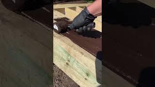 "This easy and quick drying coating will add extra waterproofing to your new or existing deck frame"